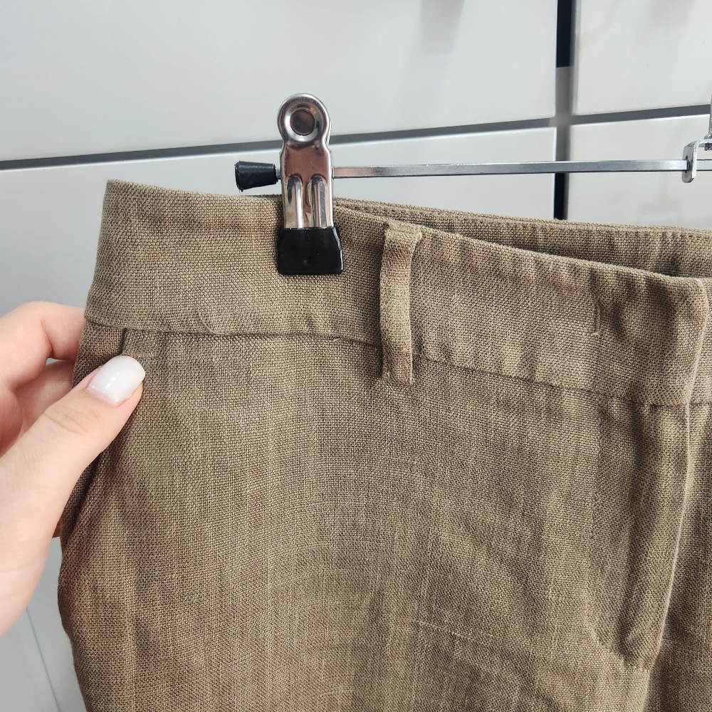 Etro 100% Linen Trouser Pants Wide Leg - Picture 3 of 10